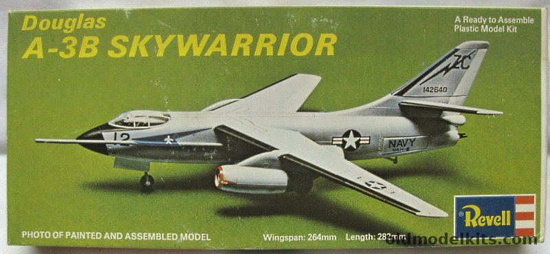 Revell 1/84 Douglas A-3B Skywarrior - Great Britain Issue, H256 plastic model kit